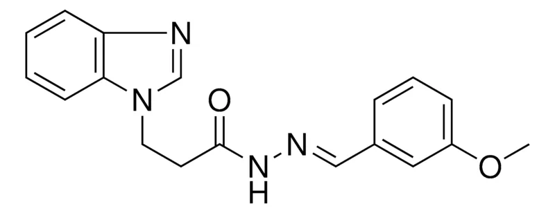 Sigma-Aldrich 3-BENZOIMIDAZOL-1-YL-PROPIONIC ACID (3-METHOXY-BENZYLIDENE)-HYDRAZIDE,AldrichCPR