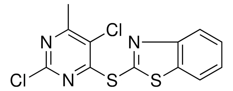 Sigma-Aldrich 2-(2,5-DICHLORO-6-METHYL-PYRIMIDIN-4-YLSULFANYL)-BENZOTHIAZOLE,AldrichCPR