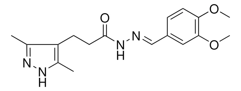 Sigma-Aldrich 3-(3,5-DI-ME-1H-PYRAZOL-4-YL)PROPIONIC ACID (3,4-DIMETHOXY-BENZYLIDENE)HYDRAZIDE,AldrichCPR