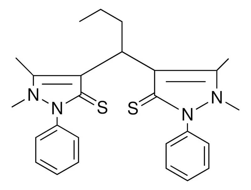 Sigma-Aldrich 4,4'-(BUTANE-1,1-DIYL)BIS(1,5-DIMETHYL-2-PHENYL-1H-PYRAZOLE-3(2H)-THIONE)，AldrichCPR