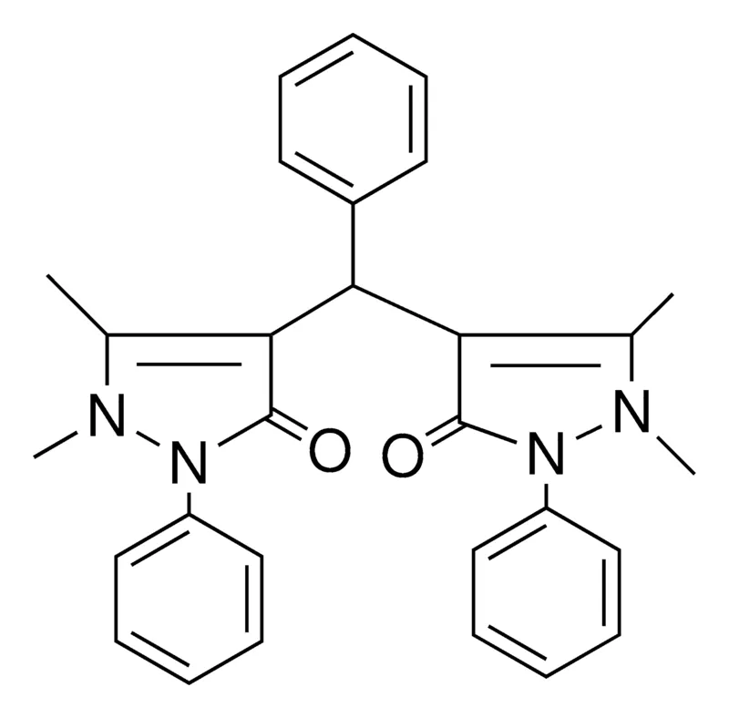Sigma-Aldrich 4,4'-(PHENYLMETHYLENE)BIS(1,5-DIMETHYL-2-PHENYL-1H-PYRAZOL-3(2H)-ONE),AldrichCPR