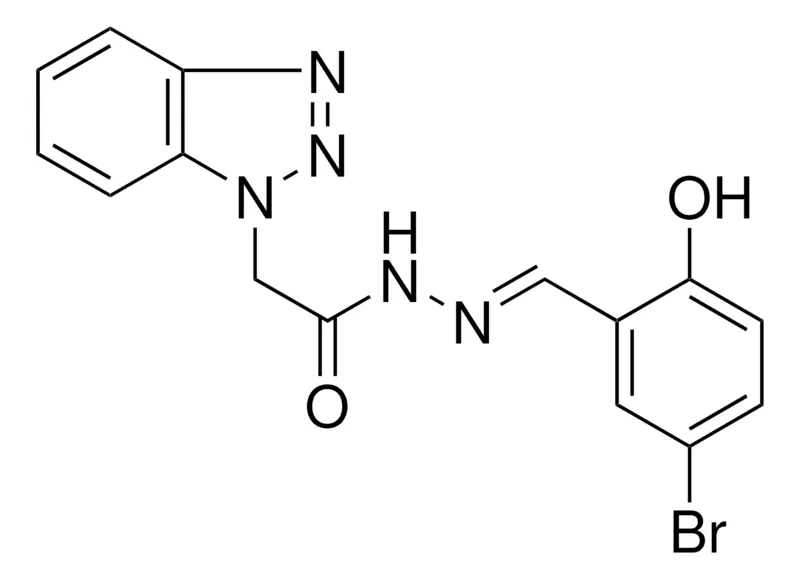 Sigma-Aldrich 2-BENZOTRIAZOL-1-YL-ACETIC ACID (5-BROMO-2-HYDROXY-BENZYLIDENE)-HYDRAZIDE,AldrichCPR