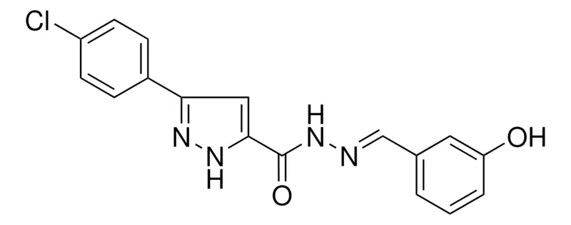 Sigma-Aldrich 5-(4-CL-PHENYL)-2H-PYRAZOLE-3-CARBOXYLIC ACID (3-HYDROXY-BENZYLIDENE)-HYDRAZIDE，AldrichCPR