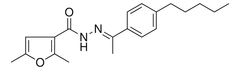 Sigma-Aldrich 2,5-DIMETHYL-FURAN-3-CARBOXYLIC ACID (1-(4-PENTYL-PHENYL)-ETHYLIDENE)-HYDRAZIDE,AldrichCPR