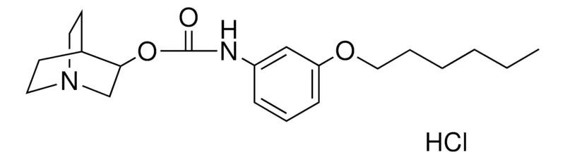 Sigma-Aldrich (3-HEXYLOXY-PH)-CARBAMIC ACID 1-AZA-BICYCLO(2.2.2)OCT-3-YL ESTER, HYDROCHLORIDE,AldrichCPR