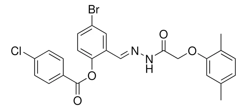 Sigma-Aldrich 4-BR-2-(2-((2,5-DIMETHYLPHENOXY)ACETYL)CARBOHYDRAZONOYL)PHENYL 4-CHLOROBENZOATE,AldrichCPR