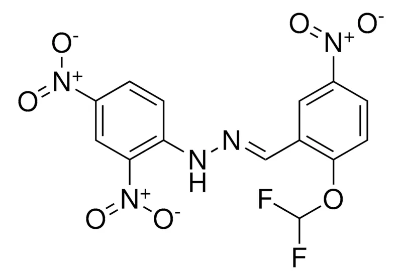 Sigma-Aldrich N-(2-DIFLUOROMETHOXY-5-NITRO-BENZYLIDENE)-N'-(2,4-DINITRO-PHENYL)-HYDRAZINE,AldrichCPR