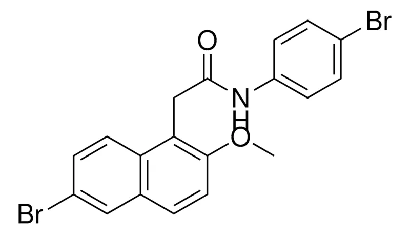 Sigma-Aldrich 2-(6-BROMO-2-METHOXY-NAPHTHALEN-1-YL)-N-(4-BROMO-PHENYL)-ACETAMIDE,AldrichCPR