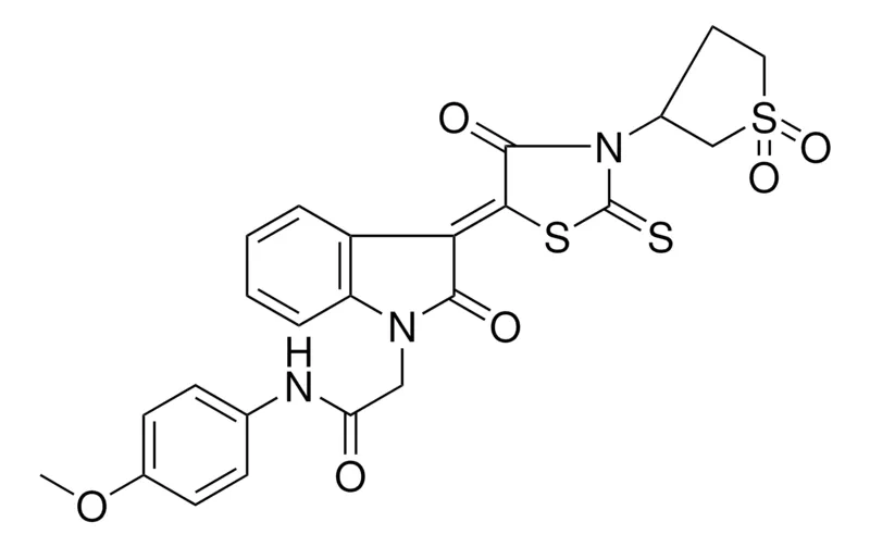 Sigma-Aldrich 2-{(3Z)-3-[3-(1,1-DIOXIDOTETRAHYDRO-3-THIENYL)-4-OXO-2-THIOXO-1,3-THIAZOLIDIN-5-YLIDENE]-2-OXO-2,3-DIHYDRO-1H-INDOL-1-YL}-N-(4-METHOXYPHENYL)ACETAMIDE，AldrichCPR