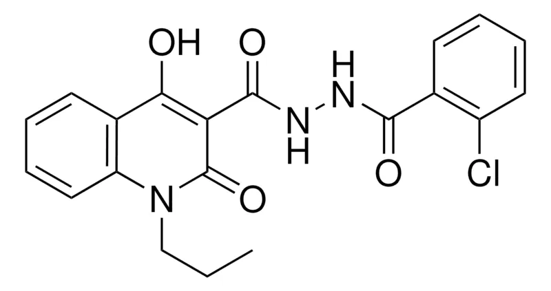 Sigma-Aldrich 2-CL-BENZOIC ACID N'-(4-HO-2-OXO-1-PR-1,2-2H-QUINOLINE-3-CARBONYL)-HYDRAZIDE,AldrichCPR