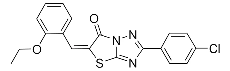 Sigma-Aldrich 2-(4-CL-PH)-5-(2-ETHOXYBENZYLIDENE)(1,3)THIAZOLO(3,2-B)(1,2,4)TRIAZOL-6(5H)-ONE,AldrichCPR