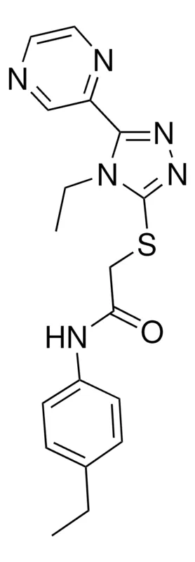 Sigma-Aldrich N-(4-ETHYLPHENYL)-2-((4-ET-5-(2-PYRAZINYL)-4H-1,2,4-TRIAZOL-3-YL)THIO)ACETAMIDE,AldrichCPR