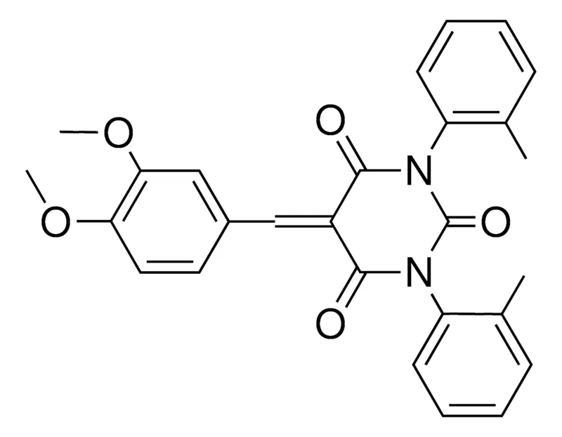 Sigma-Aldrich 5-(3,4-DIMETHOXY-BENZYLIDENE)-1,3-DI-O-TOLYL-PYRIMIDINE-2,4,6-TRIONE,AldrichCPR