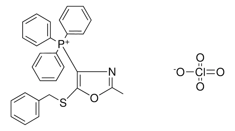 Sigma-Aldrich (5-BENZYLSULFANYL-2-METHYL-OXAZOL-4-YL)-TRIPHENYL-PHOSPHONIUM, PERCHLORATE,AldrichCPR