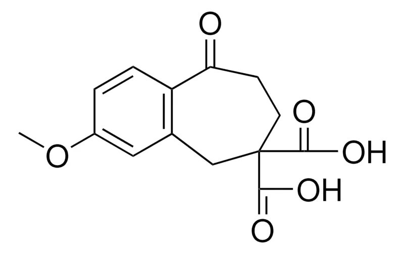 Sigma-Aldrich 3-METHOXY-9-OXO-5,7,8,9-TETRAHYDRO-BENZOCYCLOHEPTENE-6,6-DICARBOXYLIC ACID,AldrichCPR