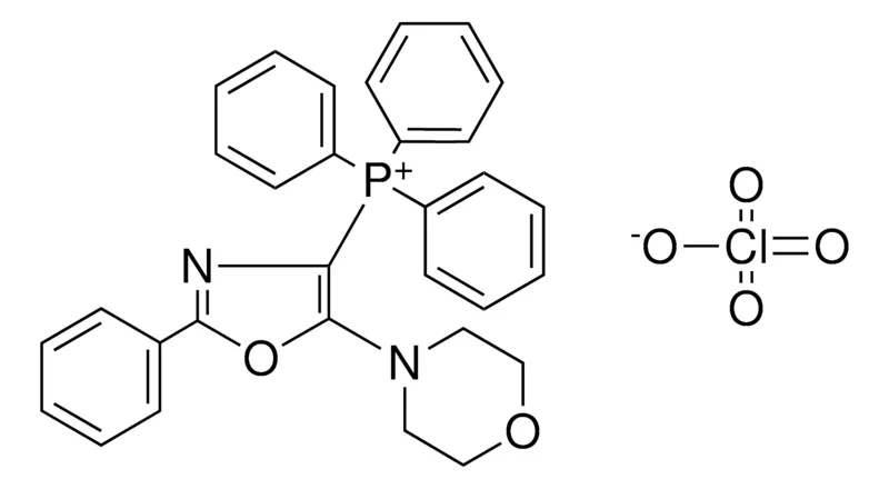 Sigma-Aldrich (5-MORPHOLIN-4-YL-2-PHENYL-OXAZOL-4-YL)-TRIPHENYL-PHOSPHONIUM, PERCHLORATE,AldrichCPR