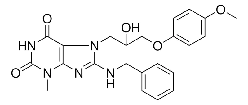 Sigma-Aldrich 8-BENZYLAMINO-7-(2-HO-3-(4-MEO-PHENOXY)-PR)-3-ME-3,7-DIHYDRO-PURINE-2,6-DIONE,AldrichCPR
