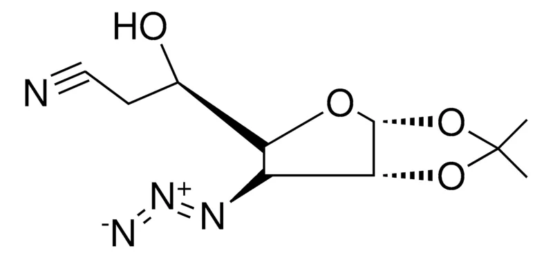 Sigma-Aldrich 3-(6-AZIDO-2,2-DIMETHYL-4H-FURO(2,3-D)(1,3)DIOXOL-5-YL)-3-HYDROXY-PROPIONITRILE,AldrichCPR
