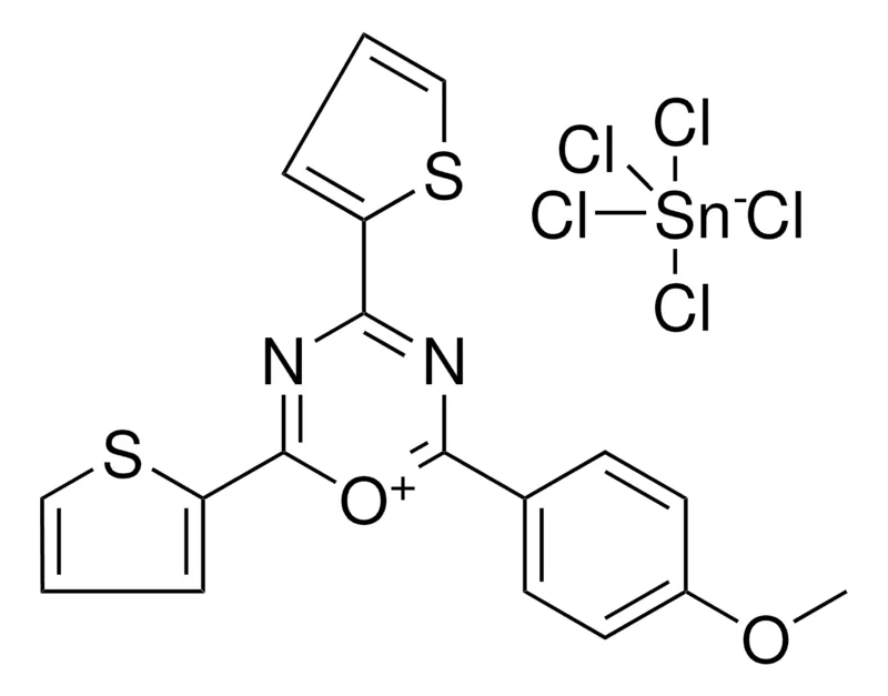 Sigma-Aldrich 2-(4-METHOXYPHENYL)-4,6-DI(2-THIENYL)-1,3,5-OXADIAZIN-1-IUM PENTACHLOROSTANNATE(1-),AldrichCPR