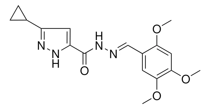 Sigma-Aldrich 5-CYCLOPROPYL-2H-PYRAZOLE-3-CARBOXYLIC ACID (2,4,5-TRI-MEO-BENZYLIDENE)HYDRAZIDE,AldrichCPR