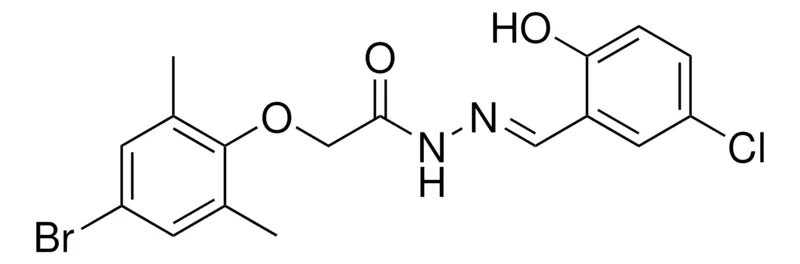 Sigma-Aldrich 2-(4-BR-2,6-DIMETHYL-PHENOXY)-ACETIC ACID (5-CL-2-HYDROXY-BENZYLIDENE)-HYDRAZIDE,AldrichCPR
