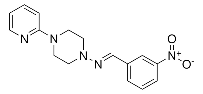 Sigma-Aldrich (3-NITRO-BENZYLIDENE)-(4-PYRIDIN-2-YL-PIPERAZIN-1-YL)-AMINE,AldrichCPR