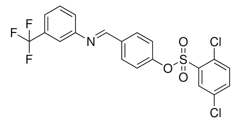 Sigma-Aldrich 2,5-DICHLORO-BENZENESULFONIC ACID 4-((3-TRIFLUOROMETHYL-PHENYLIMINO)-ME)PH ESTER,AldrichCPR