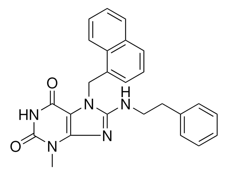 Sigma-Aldrich 3-ME-7-(1-NAPHTHYLMETHYL)-8-((2-PH-ETHYL)AMINO)-3,7-DIHYDRO-1H-PURINE-2,6-DIONE,AldrichCPR