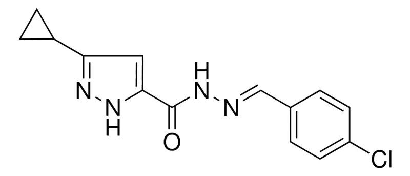Sigma-Aldrich 5-CYCLOPROPYL-2H-PYRAZOLE-3-CARBOXYLIC ACID (4-CHLORO-BENZYLIDENE)-HYDRAZIDE，AldrichCPR