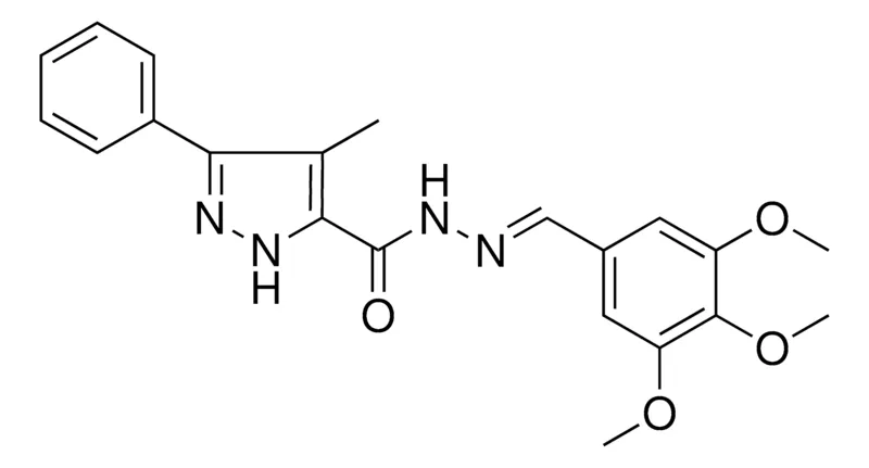 Sigma-Aldrich 4-ME-5-PH-2H-PYRAZOLE-3-CARBOXYLIC ACID (3,4,5-TRIMETHOXY-BENZYLIDENE)-HYDRAZIDE,AldrichCPR
