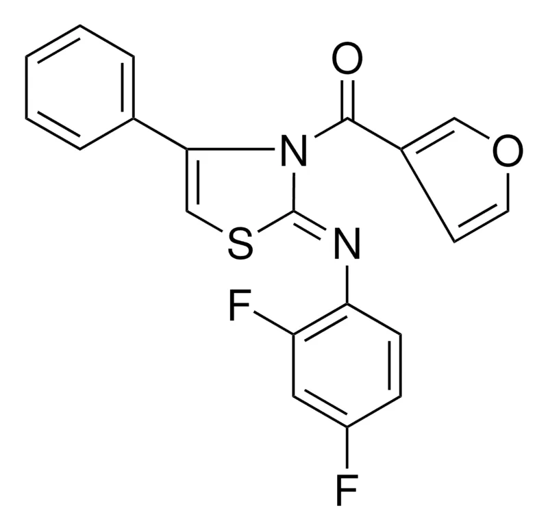 Sigma-Aldrich 2,4-DIFLUORO-N-(3-(3-FUROYL)-4-PHENYL-1,3-THIAZOL-2(3H)-YLIDENE)ANILINE,AldrichCPR