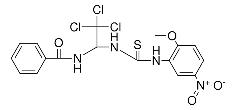 Sigma-Aldrich N-(2,2,2-TRICHLORO-1-(3-(2-METHOXY-5-NITRO-PHENYL)-THIOUREIDO)-ETHYL)-BENZAMIDE,AldrichCPR