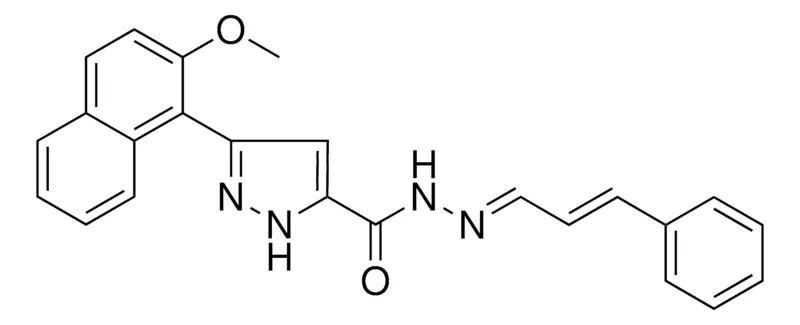 Sigma-Aldrich 5(2-MEO-NAPHTHALEN-1-YL)2H-PYRAZOLE-3-CARBOXYLIC ACID (3-PH-ALLYLIDENE)HYDRAZIDE,AldrichCPR