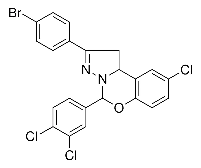 Sigma-Aldrich 2-(4-BR-PH)-8-CL-4-(3,4-DI-CL-PH)-2H-5-OXA-3,3A-DIAZA-CYCLOPENTA(A)NAPHTHALENE,AldrichCPR