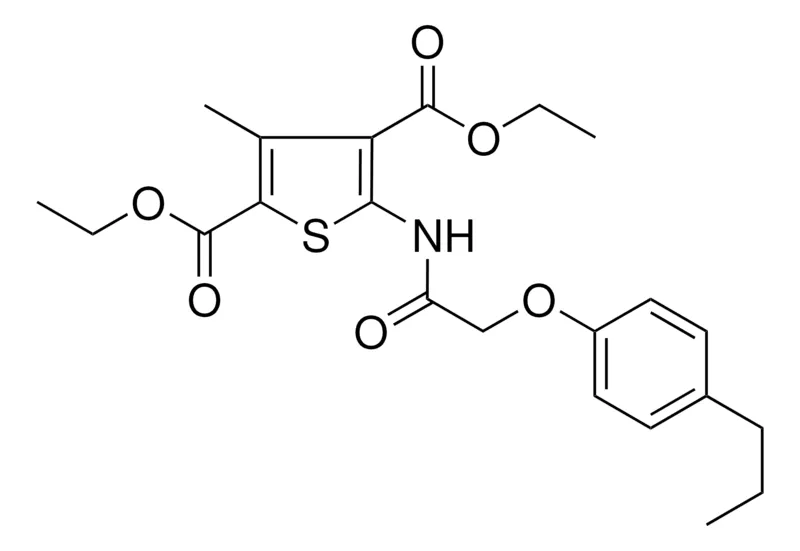 Sigma-Aldrich 3-ME-5-(2-(4-PR-PHENOXY)-ACETYLAMINO)THIOPHENE-2,4-DICARBOXYLIC ACID DI-ET ESTER,AldrichCPR