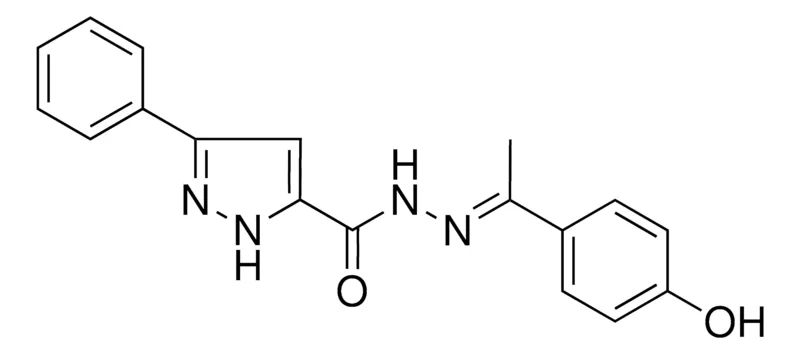 Sigma-Aldrich 5-PH-2H-PYRAZOLE-3-CARBOXYLIC ACID (1-(4-HYDROXY-PHENYL)-ETHYLIDENE)-HYDRAZIDE，AldrichCPR