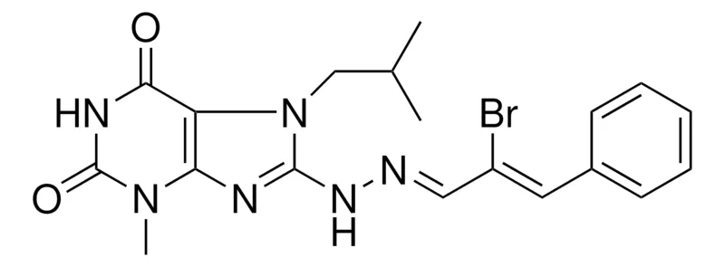 Sigma-Aldrich 8-(N'-(2-BR-3-PH-ALLYLIDENE)-HYDRAZINO)-7-ISOBUTYL-3-ME-3,7-2H-PURINE-2,6-DIONE,AldrichCPR