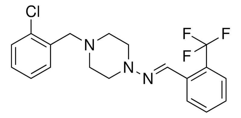 Sigma-Aldrich (4-(2-CHLORO-BENZYL)-PIPERAZIN-1-YL)-(2-TRIFLUOROMETHYL-BENZYLIDENE)-AMINE,AldrichCPR