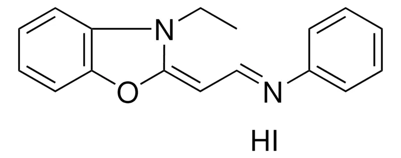 Sigma-Aldrich (2-(3-ETHYL-3H-BENZOOXAZOL-2-YLIDENE)-ETHYLIDENE)-PHENYL-AMINE, HYDROIODIDE,AldrichCPR