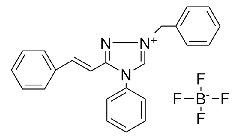 Sigma-Aldrich 1-BENZYL-4-PHENYL-3-STYRYL-4H-(1,2,4)TRIAZOL-1-IUM, TETRAFLUORO BORATE,AldrichCPR