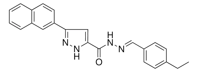 Sigma-Aldrich 5-NAPHTHALEN-2-YL-2H-PYRAZOLE-3-CARBOXYLIC ACID (4-ETHYL-BENZYLIDENE)-HYDRAZIDE,AldrichCPR