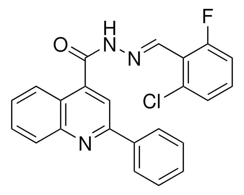 Sigma-Aldrich 2-PHENYL-QUINOLINE-4-CARBOXYLIC ACID (2-CHLORO-6-FLUORO-BENZYLIDENE)-HYDRAZIDE,AldrichCPR