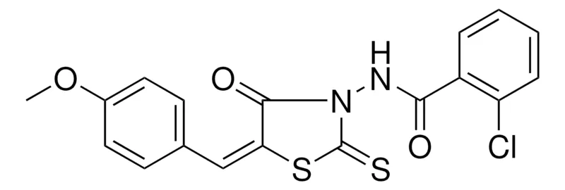 Sigma-Aldrich 2-CHLORO-N-(5-(4-METHOXY-BENZYLIDENE)-4-OXO-2-THIOXO-THIAZOLIDIN-3-YL)-BENZAMIDE,AldrichCPR