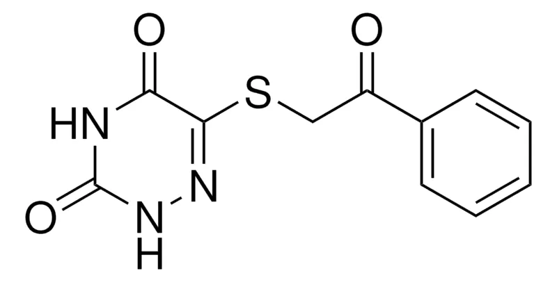 Sigma-Aldrich 6-((2-OXO-2-PHENYLETHYL)THIO)-1,2,4-TRIAZINE-3,5(2H,4H)-DIONE,AldrichCPR