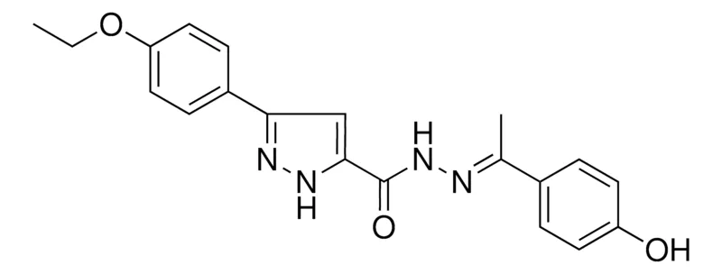 Sigma-Aldrich 5-(4-ETHOXY-PH)-2H-PYRAZOLE-3-CARBOXYLIC ACID (1-(4-HO-PH)-ETHYLIDENE)-HYDRAZIDE,AldrichCPR
