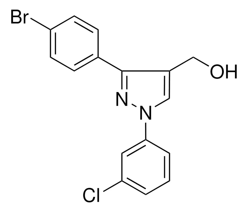 Sigma-Aldrich (3-(4-BROMOPHENYL)-1-(3-CHLOROPHENYL)-1H-PYRAZOL-4-YL)METHANOL,AldrichCPR