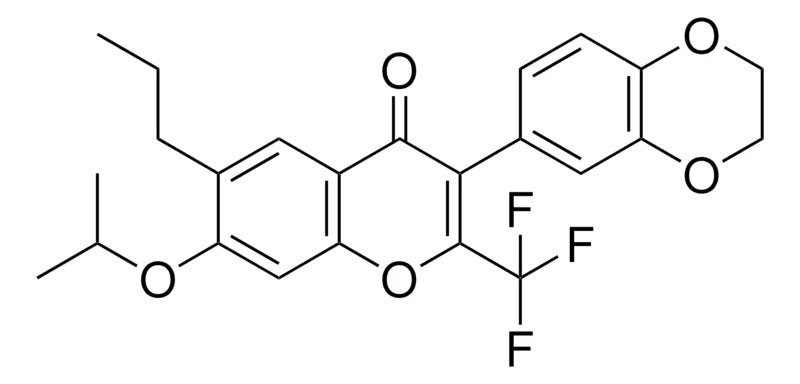Sigma-Aldrich 3(2,3-2H-BENZO(1,4)DIOXIN-6-YL)7-ISOPROPOXY-6-PR-2-TRIFLUOROMETHYL-CHROMEN-4-ONE,AldrichCPR
