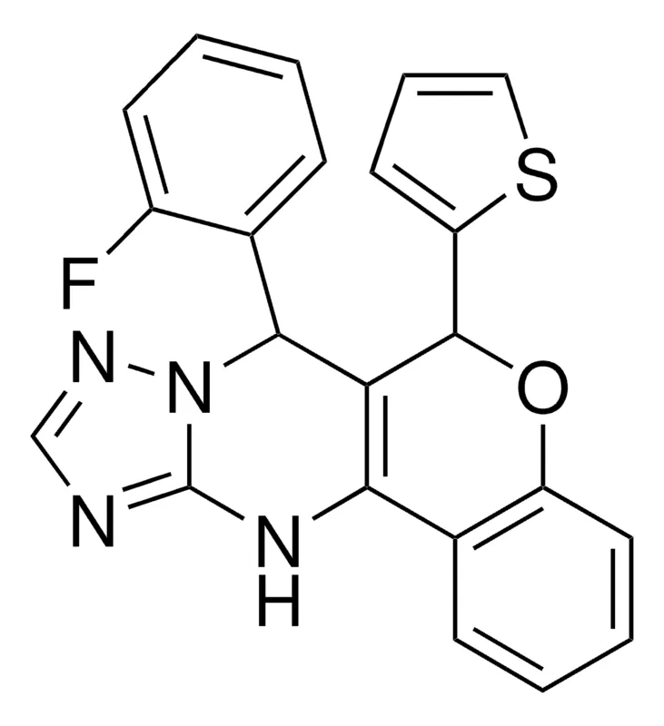 Sigma-Aldrich 7-(2-FLUOROPHENYL)-6-(2-THIENYL)-7,12-DIHYDRO-6H-CHROMENO[4,3-D][1,2,4]TRIAZOLO[1,5-A]PYRIMIDINE，AldrichCPR