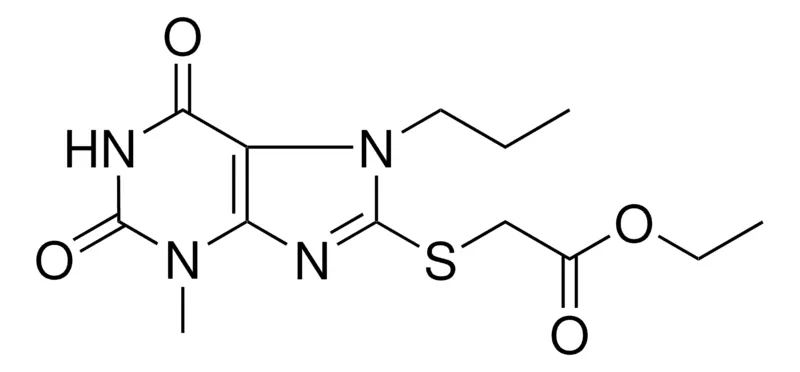 Sigma-Aldrich (3-ME-2,6-DIOXO-7-PR-2,3,6,7-4H-1H-PURIN-8-YLSULFANYL)-ACETIC ACID ETHYL ESTER,AldrichCPR