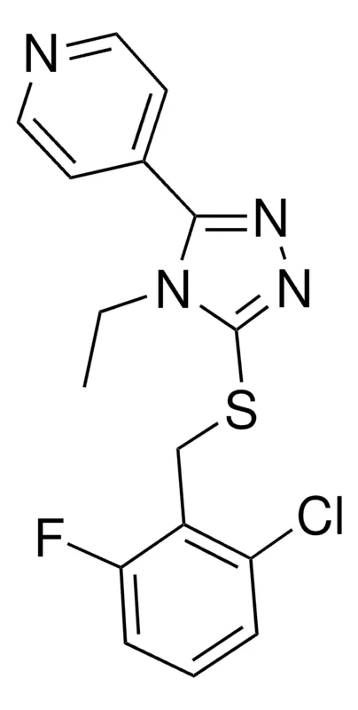 Sigma-Aldrich 4-(5-((2-CHLORO-6-FLUOROBENZYL)THIO)-4-ETHYL-4H-1,2,4-TRIAZOL-3-YL)PYRIDINE,AldrichCPR